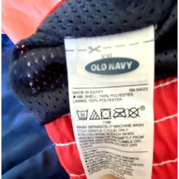 Old Navy Swim Trunks Drawstring Pockets Lined Mens XXL 44” Waist 22” Long - Picture 3 of 8